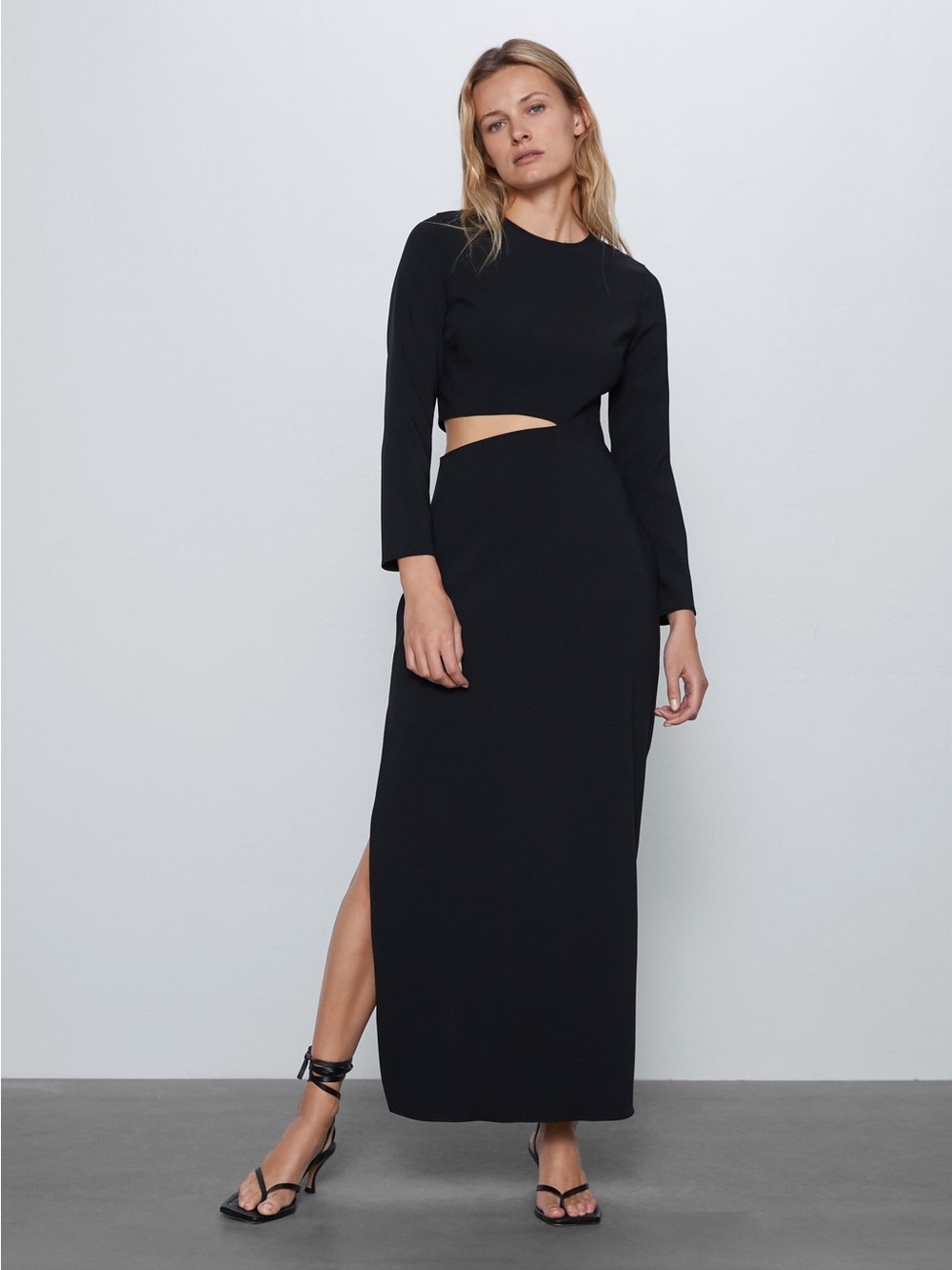 Zara black cut out maxi dress Medium - Picture 7 of 10